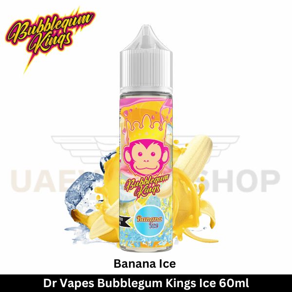 Dr Vapes Bubblegum Kings Banana Ice 60ml - Uaevapershop in UAE