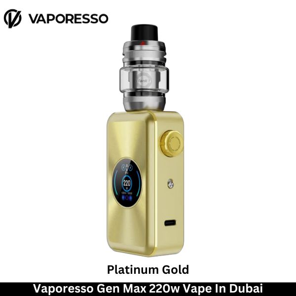 Vaporesso Gen Max 220w Vape Platinum Gold - Uaevapershop in UAE