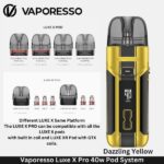 Vaporesso Luxe X Pro 40w Pod System Dazzling Yellow