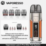 Vaporesso Luxe X Pro 40w Pod System Ultra Orange