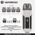 Vaporesso Luxe X Pro 40w Pod System White