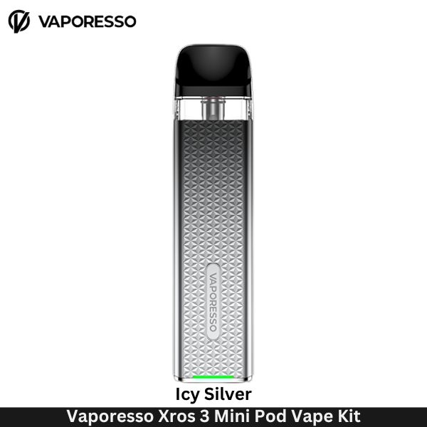 Vaporesso Xros 3 Mini Pod Vape Kit - Uaevapershop in Dubai Vaporesso Xros 3 Mini Pod Vape Kit Icy Silver - Uaevapershop in UAE
