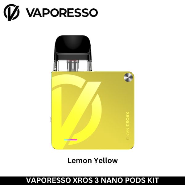 Vaporesso Xros 3 Nano Pods Kit - Uaevapershop in Dubai Vaporesso Xros 3 Nano Pods Kit Lemon Yellow - Uaevapershop in UAE