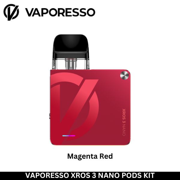 Vaporesso Xros 3 Nano Pods Kit - Uaevapershop in Dubai Vaporesso Xros 3 Nano Pods Kit Magenta Red - Uaevapershop in UAE
