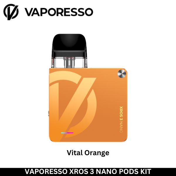 Vaporesso Xros 3 Nano Pods Kit - Uaevapershop in Dubai Vaporesso Xros 3 Nano Pods Kit Vital Orange - Uaevapershop in UAE