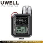Uwell Caliburn GK3 Pod Vape Kit Black 25W
