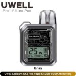 Uwell Caliburn GK3 Pod Vape Kit Gray 25W