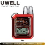 Uwell Caliburn GK3 Pod Vape Kit Red 25W