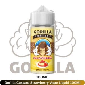 Gorilla Custard Strawberry Vape Liquid 100Ml