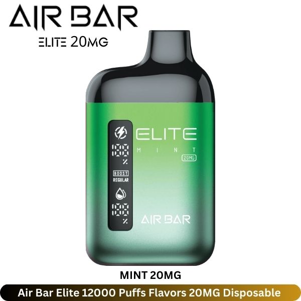 Air Bar Elite 12000 Puffs Flavors 20MG Diasposable Vape - Uaevapershop in Dubai Air Bar Elite Mint 12000 Puffs Flavors 20MG Diasposable Vape