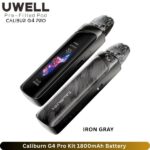 Caliburn G4 Pro Kit 1800mAh Battery Iron Gray
