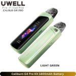 Caliburn G4 Pro Kit 1800mAh Battery Light Green