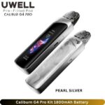 Caliburn G4 Pro Kit 1800mAh Battery Pearl Silver