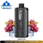 Disposable Vape Veiik C Fiber Grape Ice 40000 Puffs