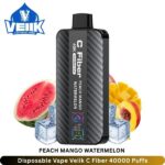 Disposable Vape Veiik C Fiber Peach Mango Watermelon 40000 Puffs