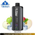 Disposable Vape Veiik C Fiber Two Apple 40000 Puffs