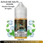 Elfliq Ice King Salt Nic Flavours Iced Mint 30MG