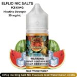 Elfliq Ice King Salt Nic Flavours Iced Watermelon 30MG