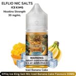 Elfliq Ice King Salt Nic Iced Banana Cake Flavours 30MG