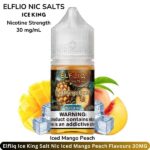 Elfliq Ice King Salt Nic Iced Mango Peach Flavours 30MG