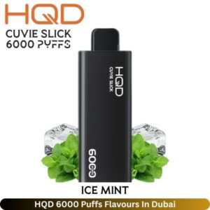 HQD 6000 Puffs Flavours In Dubai Nicotine (2%) 20mg - Uaevapershop in Dubai HQD Ice Mint 6000 Puffs Flavours In Dubai