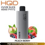 HQD Peach Berry 6000 Puffs Flavours In Dubai