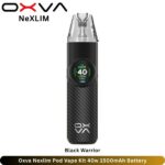 Oxva Nexlim Pod Vape Kit 40w Black Warrior 1500mAh Battery
