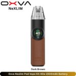 Oxva Nexlim Pod Vape Kit 40w Dark Brown 1500mAh Battery