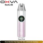 Oxva Nexlim Pod Vape Kit 40w Pearl Pink 1500mAh Battery