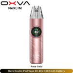 Oxva Nexlim Pod Vape Kit 40w Rose Gold 1500mAh Battery