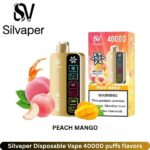 Silvaper Disposable Vape 40000 puffs Peach Mango flavors