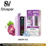 Silvaper Grape Ice Disposable Vape 40000 puffs flavors