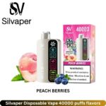 Silvaper Peach Berries Disposable Vape 40000 puffs flavors