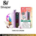 Silvaper Taro Ice Cream Disposable Vape 40000 puffs flavors