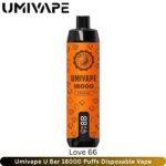 Umivape U Bar 18000 Puffs Love 66 Disposable Vape