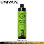 Umivape U Bar 18000 Puffs Two Apple Disposable Vape