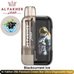 Al Fakher 25k Blackcurrant Ice Flavours Crown Bar Ultra Disposable
