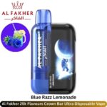 Al Fakher 25k Blue Razz Lemonade Flavours Crown Bar Ultra Disposable