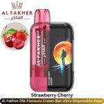 Al Fakher 25k Flavours Strawberry Cherry Crown Bar Ultra Disposable