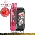 Al Fakher 25k Flavours Strawberry Punch Crown Bar Ultra Disposable
