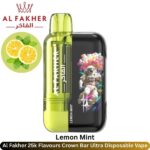 Al Fakher 25k Lemon Mint Flavours Crown Bar Ultra Disposable