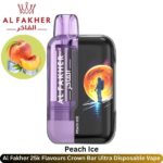 Al Fakher 25k Peach Ice Flavours Crown Bar Ultra Disposable