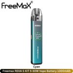 Freemax REXA S KIT 5-30W Cyan Vape Battery 1300mAh