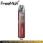 Freemax REXA S KIT 5-30W Red Vape Battery 1300mAh