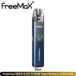 Freemax REXA S KIT 5-30W Vape Blue Battery 1300mAh