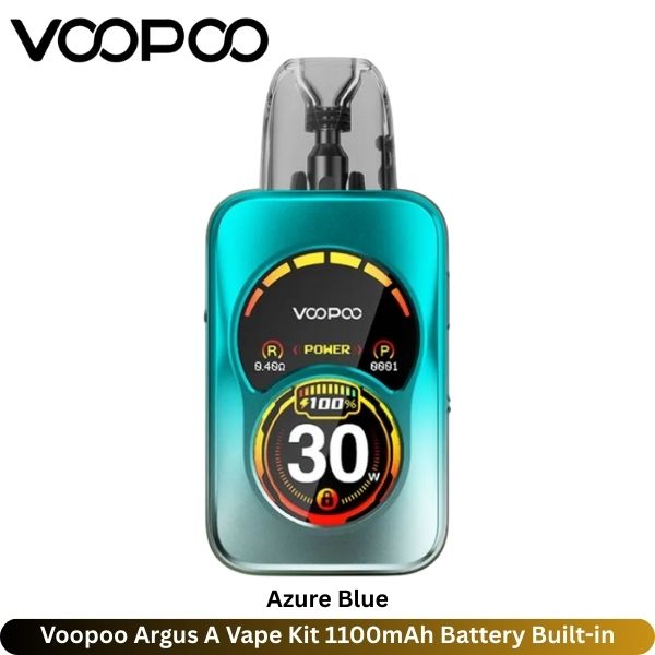 Voopoo Argus A Vape Kit 1100mAh Battery Built-in - Uaevapershop in Dubai Voopoo Argus A Vape Kit Azure Blue 1100mAh Battery Built-in