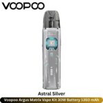 Voopoo Argus Matrix Vape Kit 30W Astral Silver