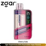 Zgar Supernova 30k Disposable Vape Cherry Cola Flavors