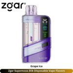 Zgar Supernova 30k Disposable Vape Grape Ice Flavors
