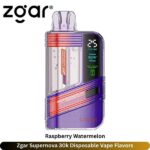 Zgar Supernova 30k Disposable Vape Raspberry Watermelon Flavors